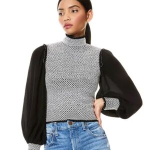 NWT Alice and Olivia Aviva Blouse